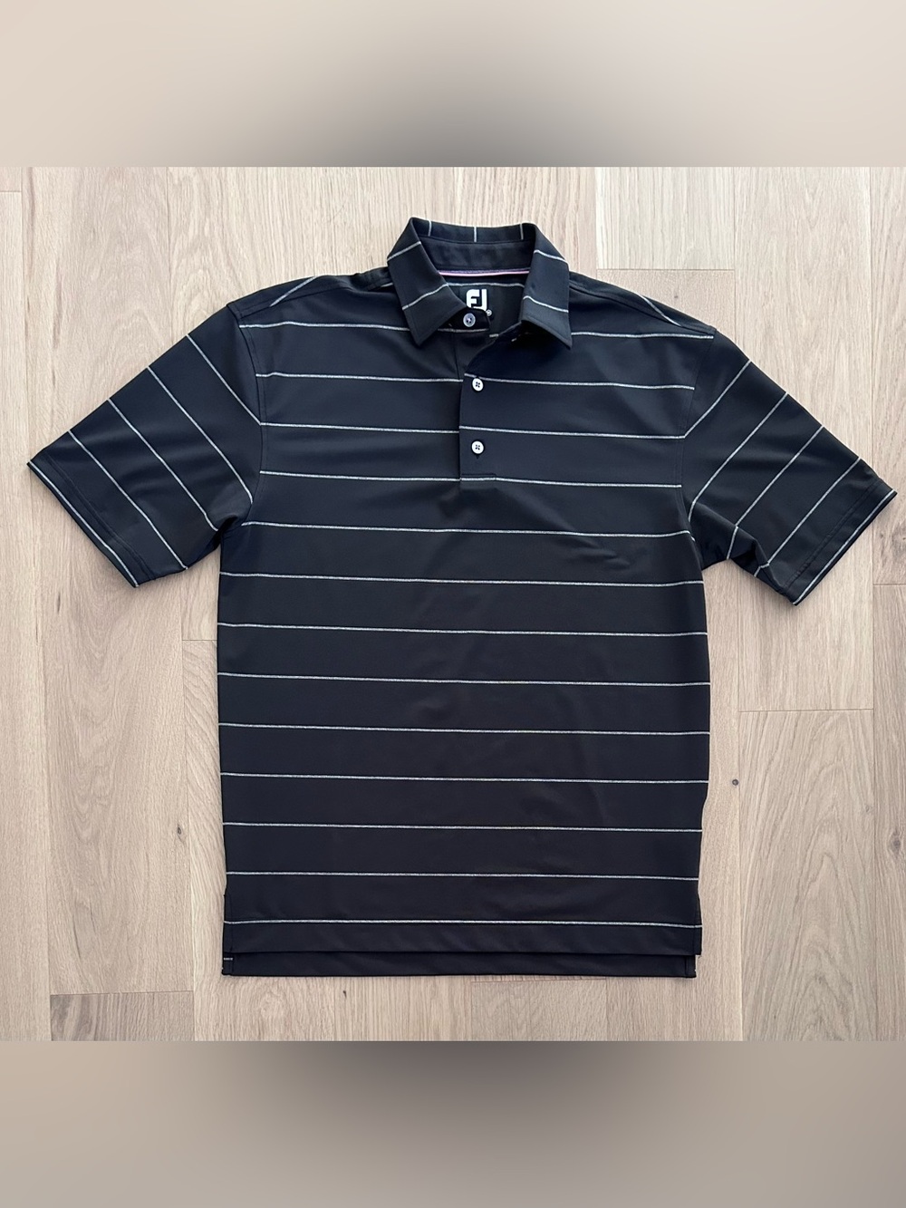 Footjoy Dri Fit Striped Polo Golf Shirt